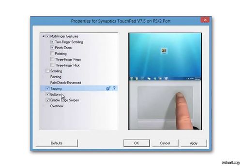 Synaptics Touchpad Driver для Windows