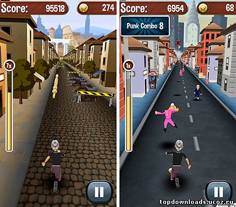 Скриншот из игры Angry Gran Run на android