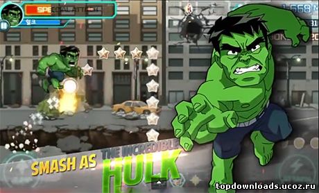 Скриншот из игры Marvel Run Jump Smash на андроид