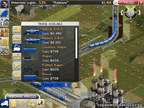 Скриншот из игры Transport Tycoon на android