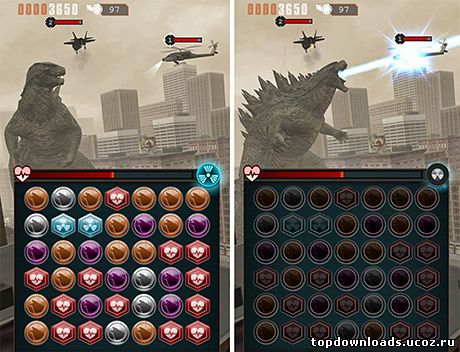 Мобильная Игра по фильму Godzilla Smash