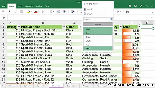 Excel в Microsoft Office для android