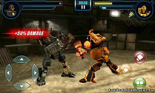 Бокс роботов в игре Real Steel для андроид