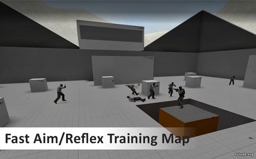 Тренировки с ботами на карте Fast Aim/Reflex Training Map