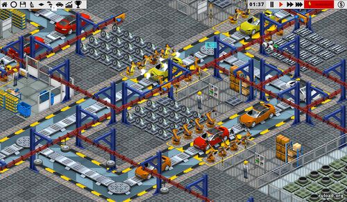 Production Line Car Factory Simulation с русификатором