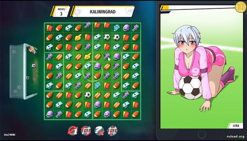 Скриншот из игры Football Girls Dream Team