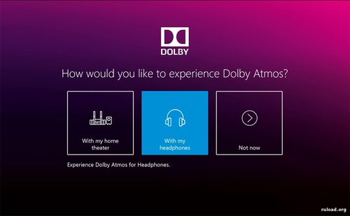 Dolby Atmos для ПК