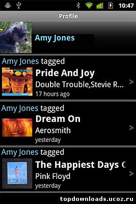 Скриншот из Shazam для распознавания музыки для android