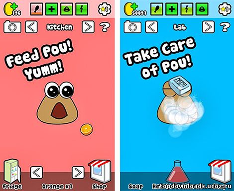 Скриншот из игры Pou