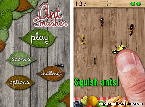Игра, где надо даваить муравьев на android
