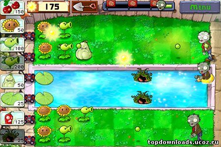 Скриншот из игры Растения против зомби для android